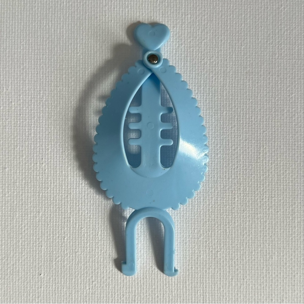 Vintage Galoob Sweet Secrets hair charm blue clip